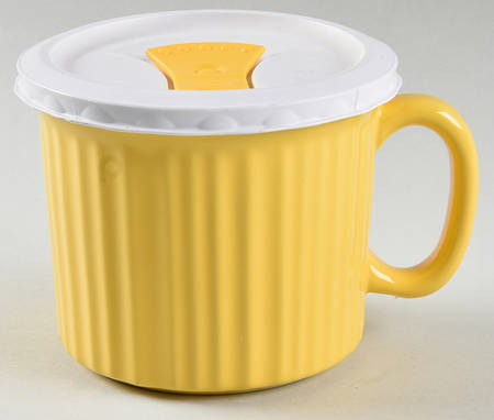 French White Mug & Vented Plastic Lid