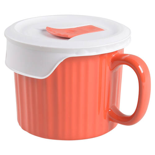 French White Mug & Vented Plastic Lid