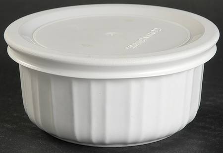 French White Ramekin with Lid