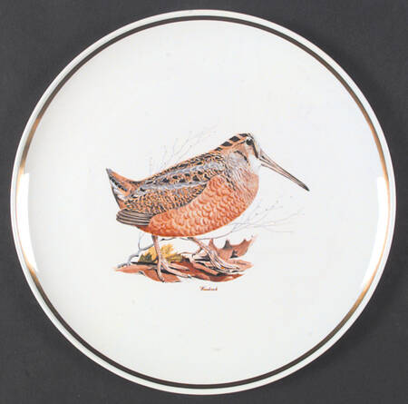 Game Birds (Gold Band) Dinner Plate