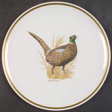 Game Birds (Gold Band) Dinner Plate