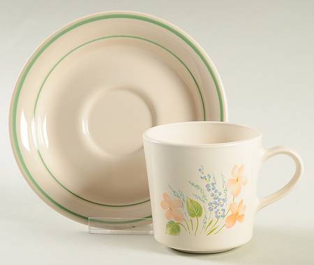 Glenora Flat Cup & Saucer Set