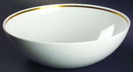Gold Band (Coupe) 9" Round Vegetable Bowl