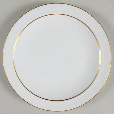Gold Edge (Rim) Dessert/Pie Plate