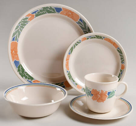 Hibiscus (Corelle) 5 Piece Place Setting