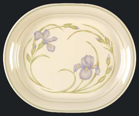Iris 12" Oval Serving Platter by Corning Corelle