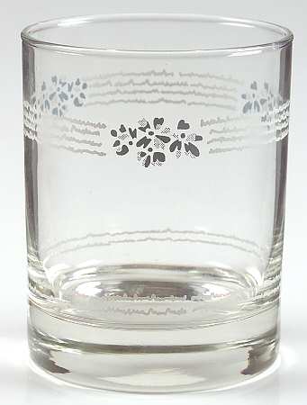 Lace Bouquet (Corelle) Glassware Double Old Fashioned