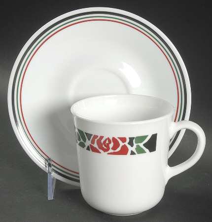 Madrid (Corelle) Flat Cup & Saucer Set