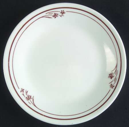 Melody (Brown Flower and Bands, Corelle) Bread & Butter Plate