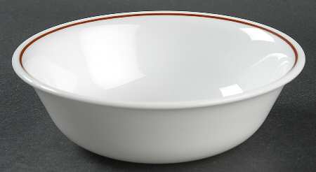 Melody (Brown Flower and Bands, Corelle) Coupe Cereal Bowl