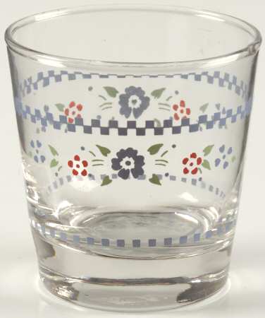 Needlepoint (Corelle) 8 Oz Glassware Old Fashioned