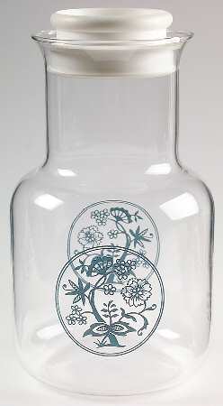 Old Town Blue (Corelle) Glassware Carafe with Lid