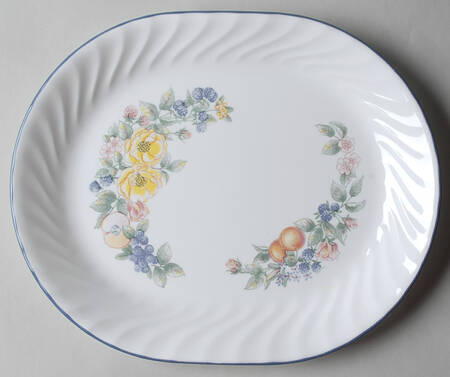 Orchard Rose (Corelle) 12" Oval Serving Platter
