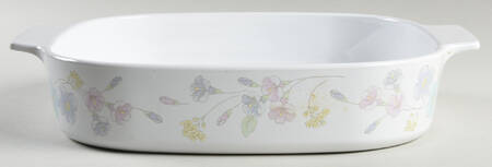 Pastel Bouquet (Corelle) 2.5 Quart Square Casserole No Lid