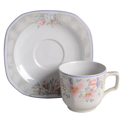 Pacific Mist Flat Cup & Saucer Set
