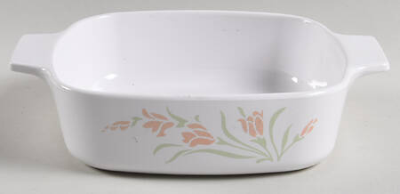 Peach Garland (Corelle) 1 Quart Square Casserole No Lid