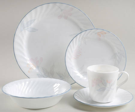 Pink Trio (Corelle) 40 Piece Estate Set
