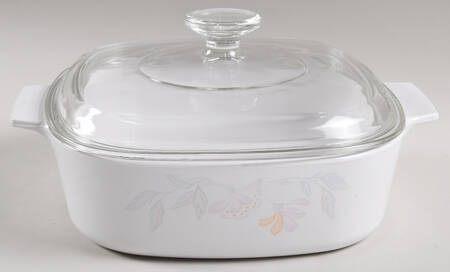 Pink Trio (Corelle) 2 Quart Square Casserole with Lid