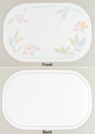 Pink Trio (Corelle) Reversible Plastic Foam Place Mat