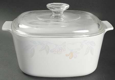 Pink Trio (Corelle) 3 Quart Square Casserole with Lid
