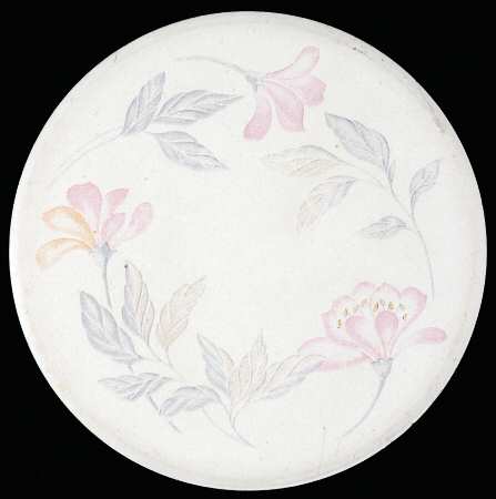 Pink Trio (Corelle) Cork Back Round Coaster