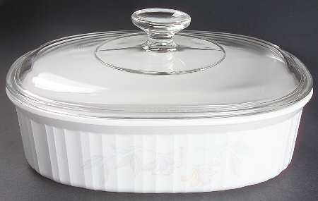 Pink Trio (Corelle) 2.5 Quart Oval Covered Casserole