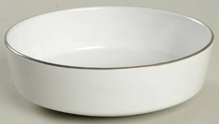 Platinum Edge (Centure, Rim) Fruit/Dessert (Sauce) Bowl