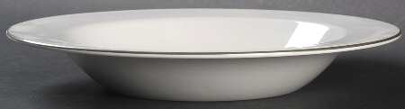 Platinum Edge (Centure, Rim) Large Rim Soup Bowl
