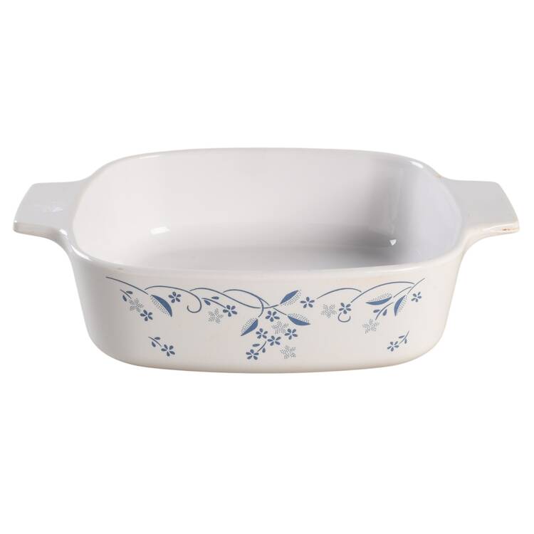 Provincial Blue (Corelle) 1 Quart Square Casserole No Lid