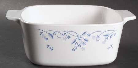 Provincial Blue (Corelle) 1.5 Quart Square Casserole No Lid