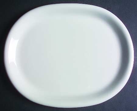 Prego White 13" Oval Serving Platter
