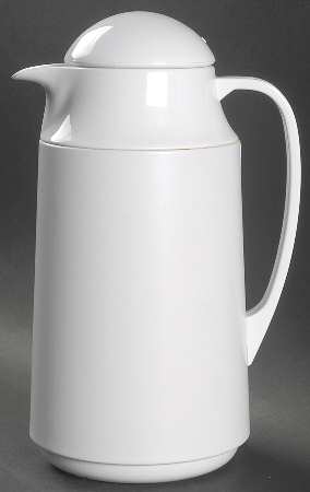 Prego White Plastic Thermos/Carafe & Lid