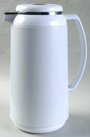 Prego White Plastic Thermos/Carafe & Lid