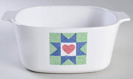 Quilt (Corelle) 3 Quart Square Casserole No Lid