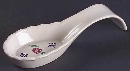 Quilt (Corelle) Spoon Rest/Holder (Holds 1 Spoon)