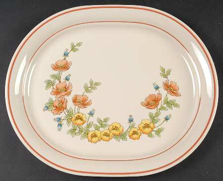 Royal Garden 12" Oval Serving Platter