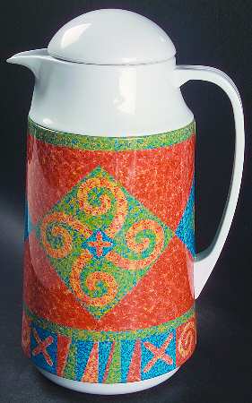 Sand Art (Corelle) Plastic Thermos/Carafe & Lid