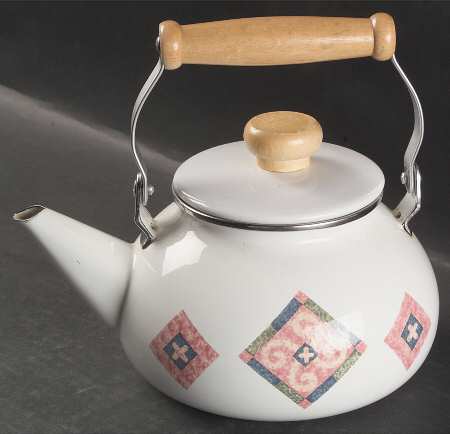 Sand Art (Corelle) Metal Kettle & Lid