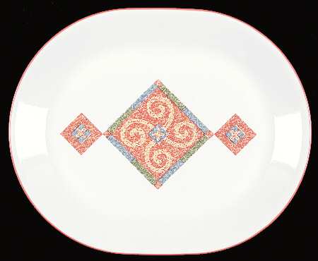 Sand Art (Corelle) 12" Oval Serving Platter
