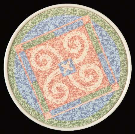 Sand Art (Corelle) Plastic Coaster