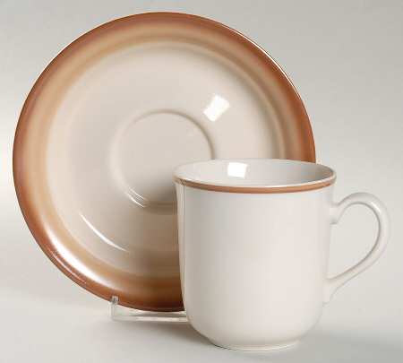 Sandscape (Corelle) Flat Cup & Saucer Set