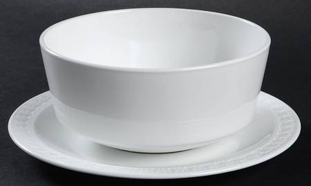 Sculptured Rim (No Trim, Centura) Gravy Boat & Underplate