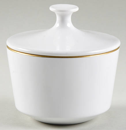 Sculptured Rim (Gold Trim, Pyroceram, Centura) Sugar Bowl & Lid