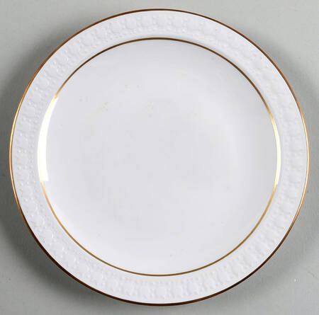 Sculptured Rim (Gold Trim, Pyroceram, Centura) Salad Plate