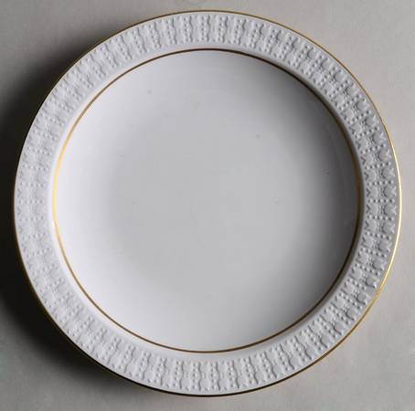 Sculptured Rim (Gold Trim, Pyroceram, Centura) Salad Plate