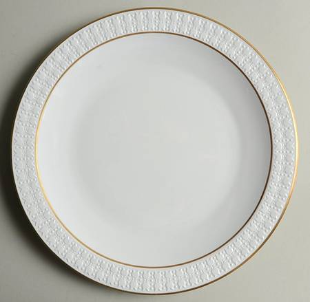 Sculptured Rim (Gold Trim, Pyroceram, Centura) Luncheon Plate