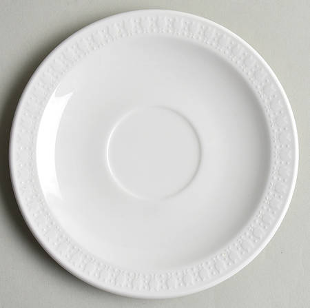 Sculptured Rim (No Trim, Pyroceram) Saucer for Flat Cup