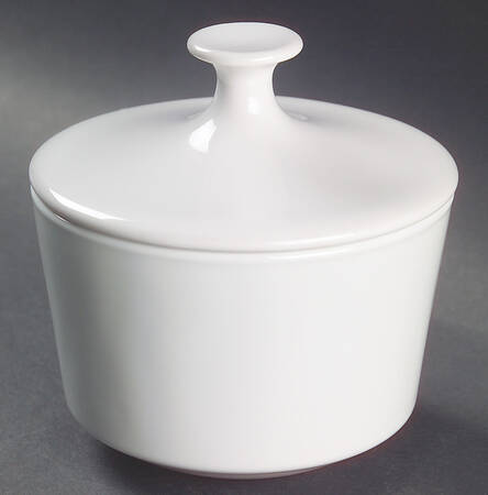Sculptured Rim (No Trim, Pyroceram) Sugar Bowl & Lid