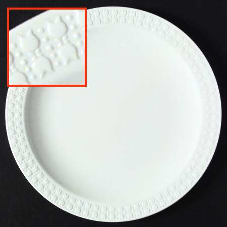 Sculptured Rim (No Trim, Pyroceram) Dinner Plate