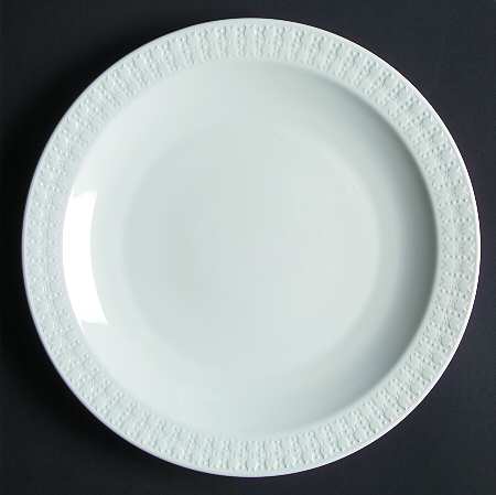 Sculptured Rim (No Trim, Pyroceram) Luncheon Plate